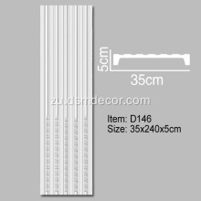 I-35cm Ububanzi obuyi-Fluted Pilaster Molding